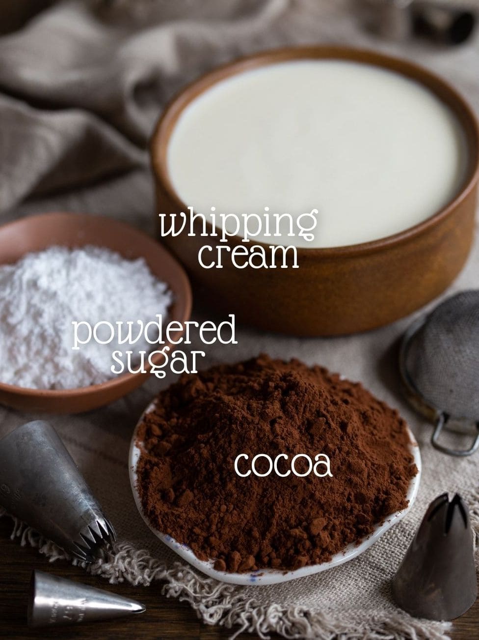 The ingredients needed for the recipe.