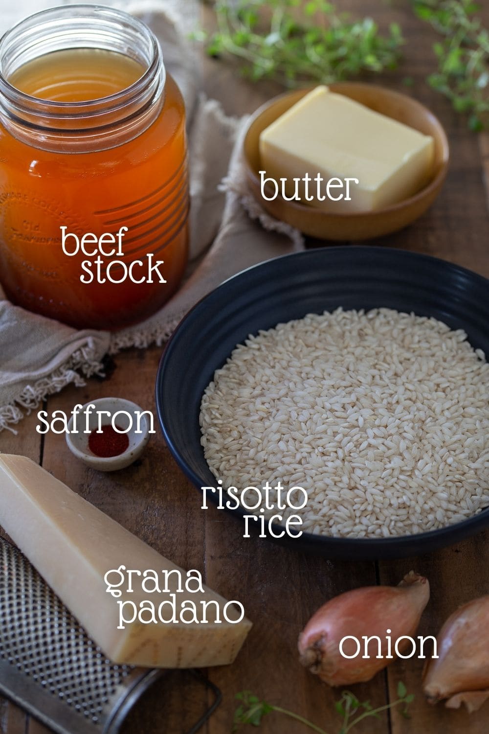 The ingredients needed for the recipe.