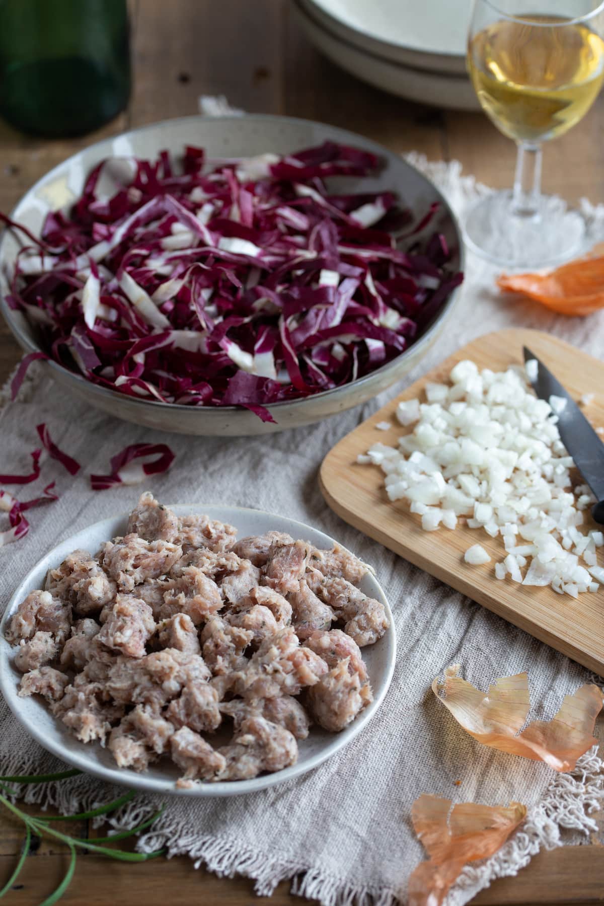 Recipe mise en place.
