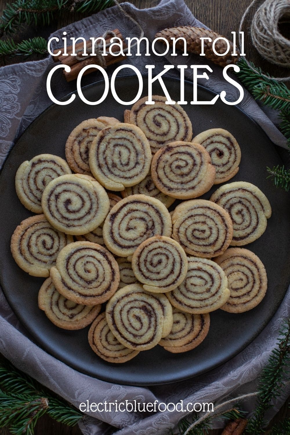 Cinnamon roll cookies filled with a delicious cinnamon and butter paste are the shortcrust cookie version of cinnamon buns.