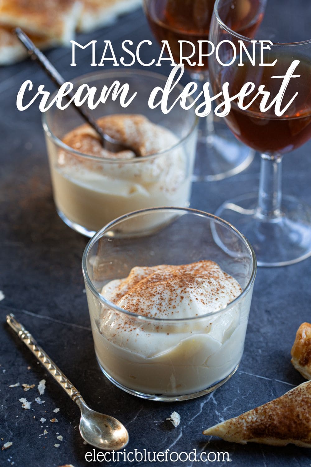 Mascarpone cream with pasteurized eggs.